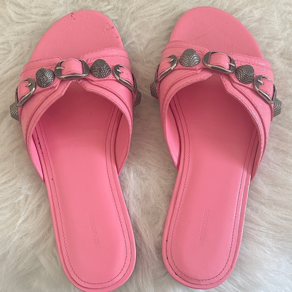 Balenciaga bubblegum pink Slide Sandals
